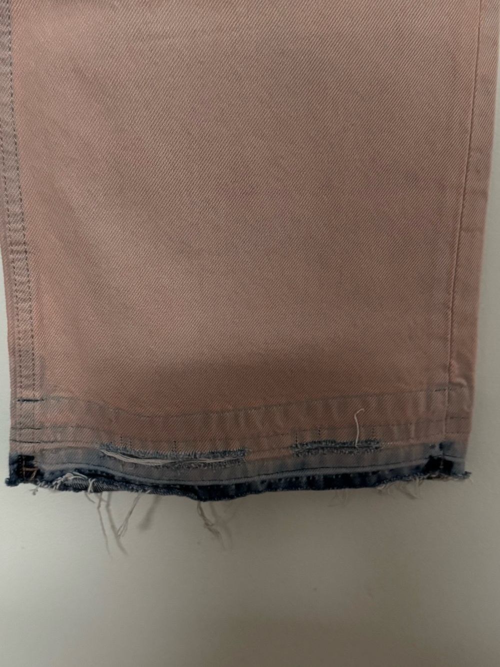 Zara Pastel Pink High-Rise Wide-Leg Jeans - Picture 8 of 9